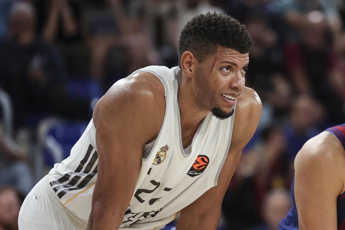 Edy Tavares durante un partido con el Real Madrid