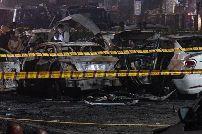 Despliegue de seguridad tras la explosión de un coche cerca del Fuerte Rojo de Nueva Delhi, la capital de India (archivo)