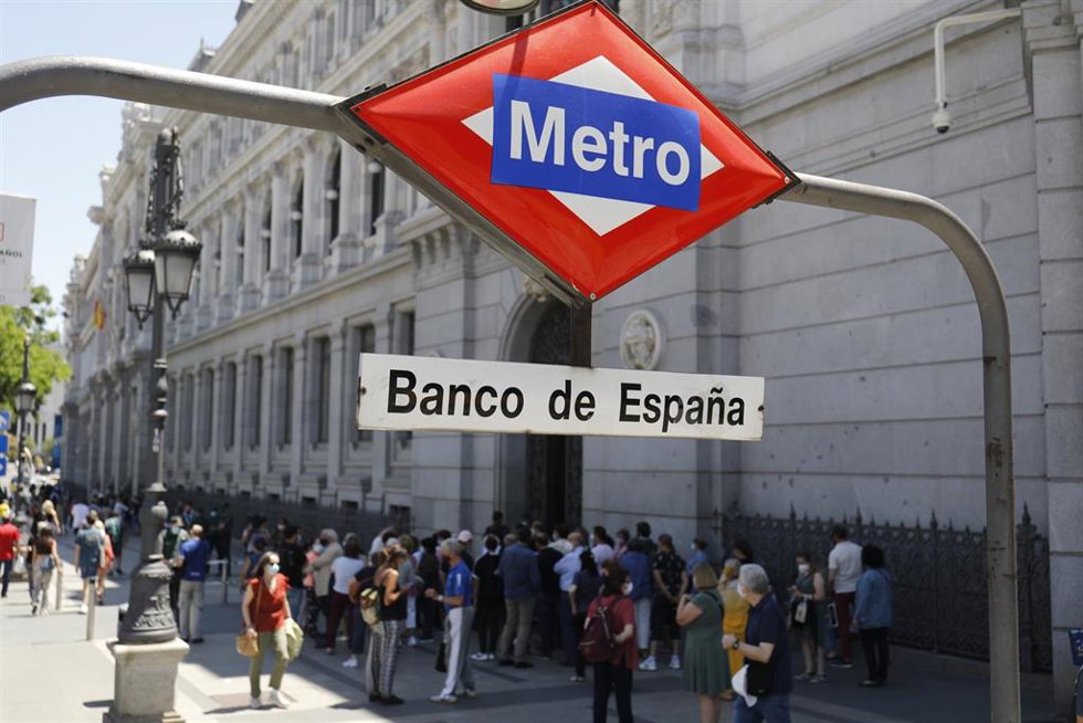 Archivo - Estación de metro de Banco de España, a 30 de junio de 2021, en Madrid (España).