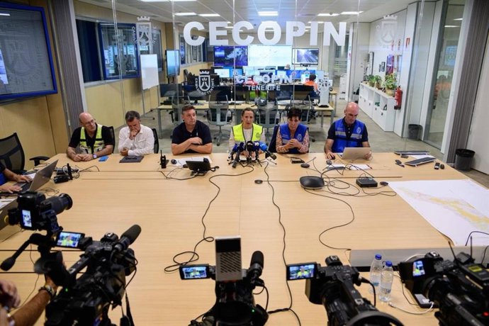 Más de una decena de incidentes registrados en las primeras horas del paso de la borrasca 'Claudia' por Tenerife