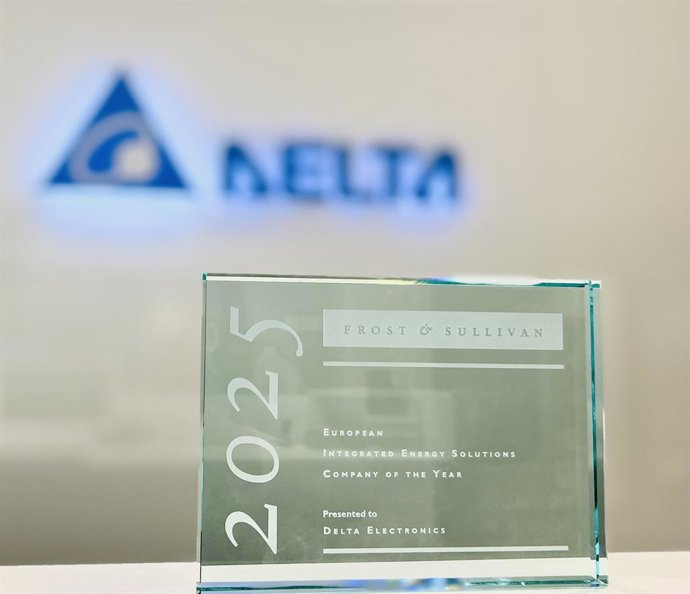 Delta Electronics receives Frost & Sullivan’s 2025 Award for European Integrated Energy Solutions Company of the Year.