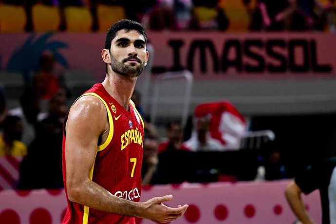 Archivo - El jugador español Santi Aldama