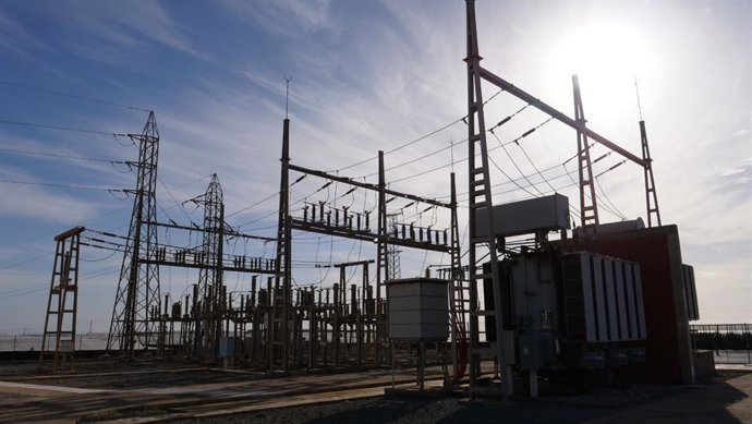 Instalaciones de la subestación Cumbres, en El Ejido (Almería).