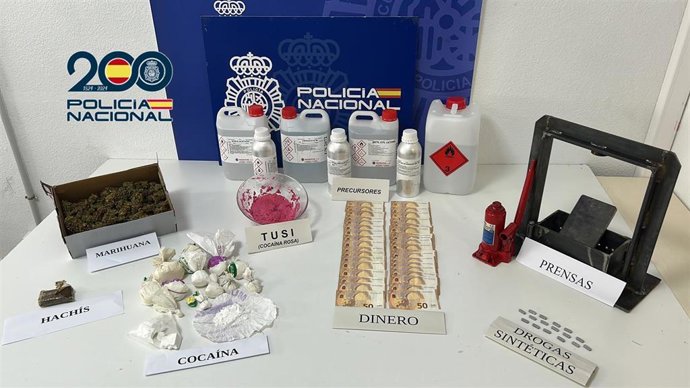 Suc.- La Policía Nacional desmantela un laboratorio de cocaína y tusi en el barrio de Tíncer, en Santa Cruz de Tenerife