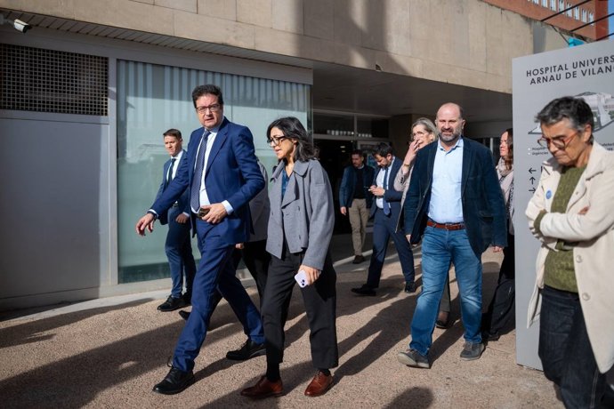 López durante su visita en Lleida.