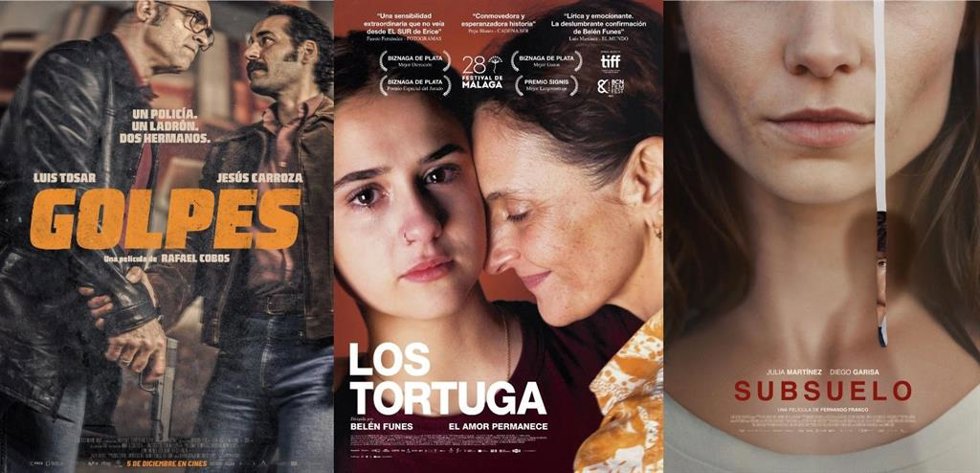 Golpes, Subsuelo y Los Tortuga, nominadas a la mejor película en los 38 Premios Asecan del Cine Andaluz.