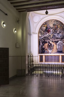Cuadro 'El entierro del señor de Orgaz' de El Greco, expuesto en la iglesia de Santo Tomé de Toledo.