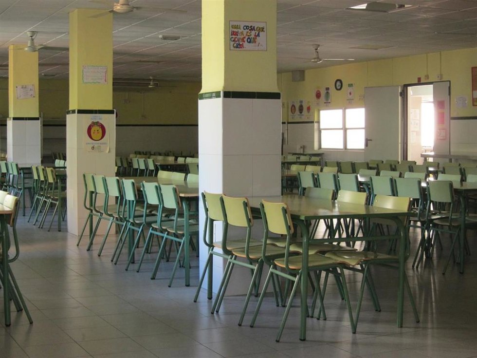 Archivo - Imagen de archivo de un comedor escolar