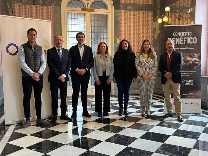 Presentación del concierto de la Banda Sinfónica del Conservatorio Superior de Música de Murcia a favor de Manos Unidas