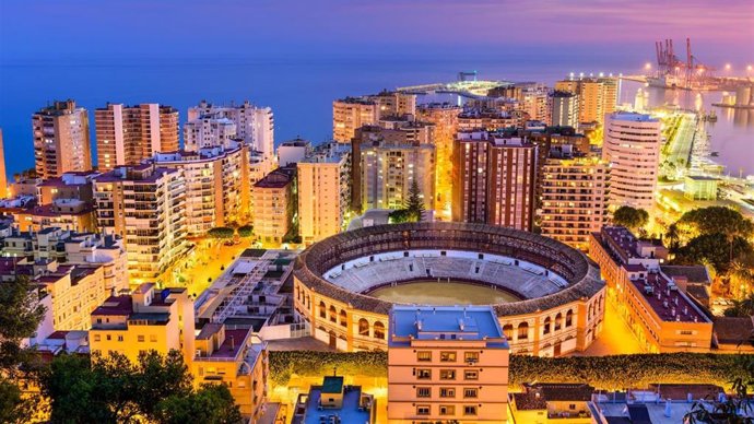 Vista de Málaga