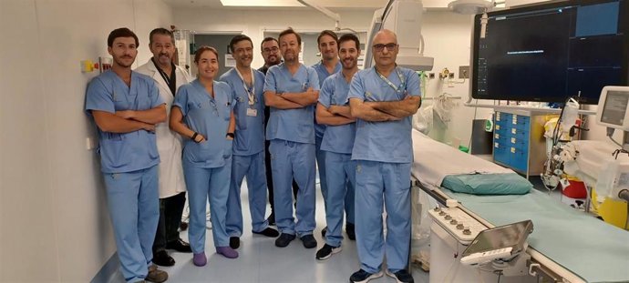 Profesionales de cardiología del Complejo Hospitalario Universitario Insular-Materno Infantil, en Las Palmas de Gran Canaria