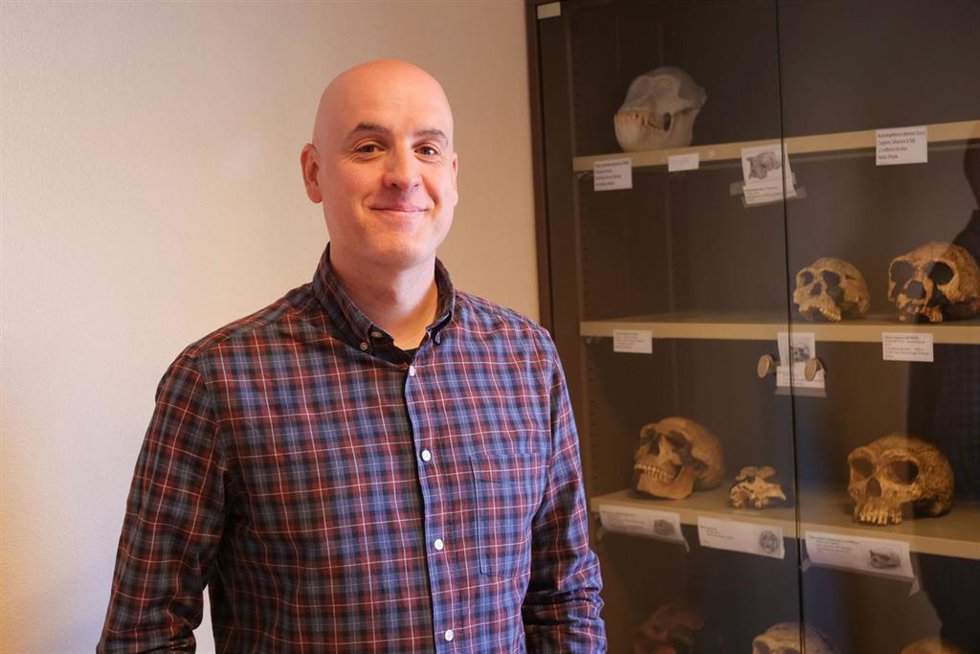 Investigador del Área de Prehistoria de la UMA Víctor Jiménez en una imagen de archivo