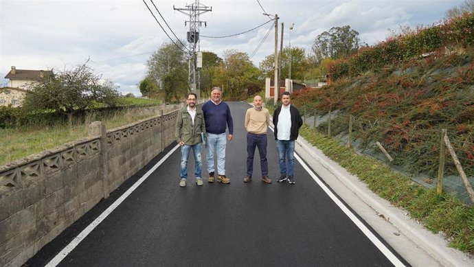 Finalizan los trabajos de reparación del camino de Reanes a La Cuesta, en la parroquia de Lieres.