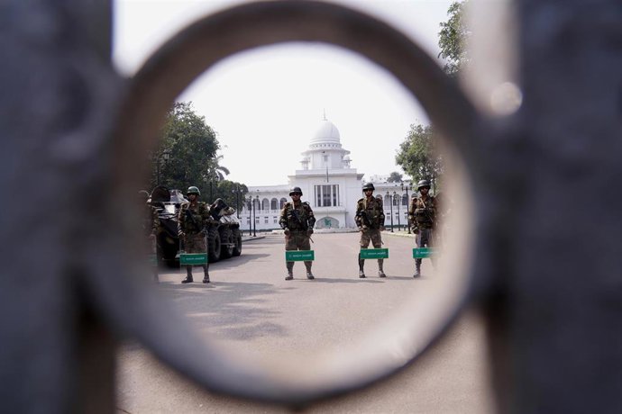 Imagen de archivo de militares de Bangladesh.