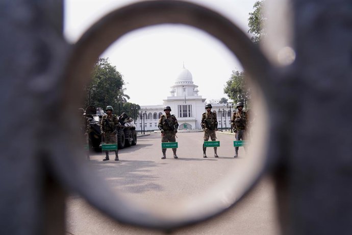 Imagen de archivo de militares de Bangladesh.