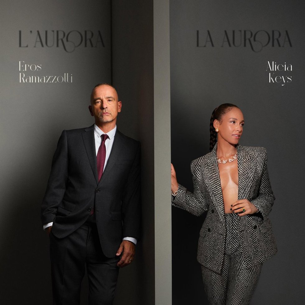 Eros Ramazzoti y Alicia Keys.