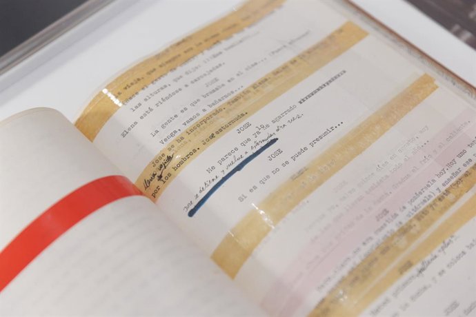 Archivo - Imagen de archivo de un guion cinematográfico.