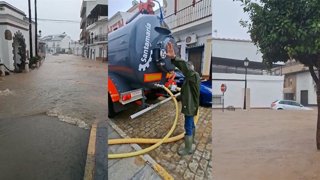 Imágenes del temporal del pasado mes de octubre en Almonte.