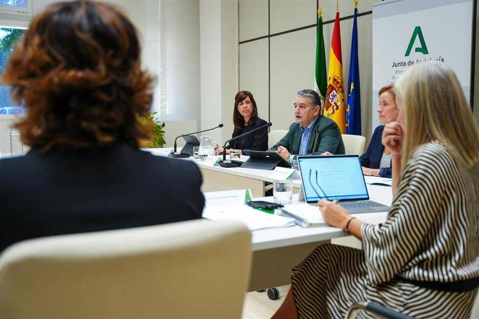 El consejero de Sanidad, Presidencia y Emergencias, Antonio Sanz, preside la Comisión de Participación y Resultados del Plan de Acción Frente a los Problemas Detectados en el Proceso de Participación en el Cribado del Cáncer de Mama. (Foto de archivo).