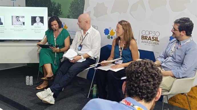 La directora general de Calidad Ambiental y Cambio Climático de la Generalitat, Sonsoles Letang, en su participación en la Cumbre del Clima de la ONU de Brasil