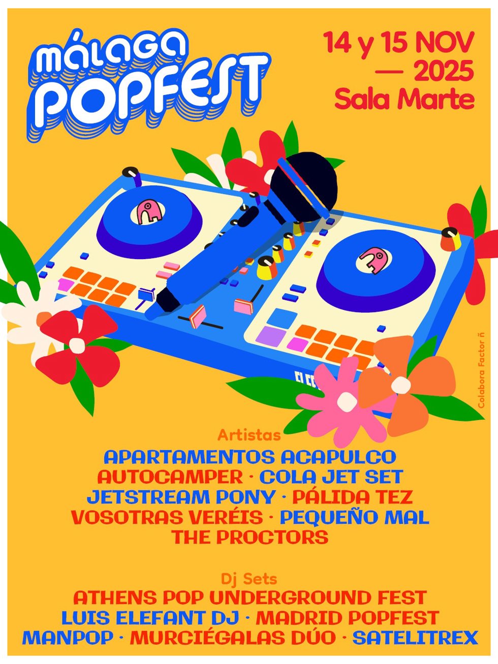 Cartel del Málaga Pop Fest 2025