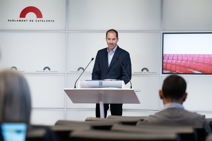 Archivo - El portaveu del PP al Parlament, Juan Fernández