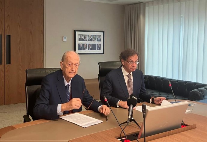 El president de Colonial SFL, Juan José Brugera, i el conseller delegat, Pere Viñolas