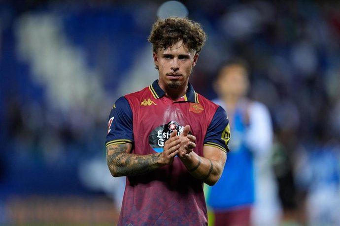 Archivo - Mario Soriano del Deportivo de La Coruña tras el partido de LaLiga Hypermotion ante el CD Leganés en Butarque