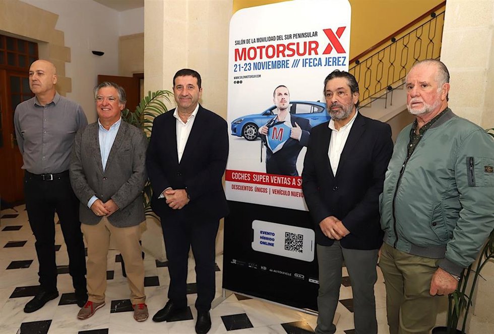 El teniente de alcaldesa de Empresa, Trabajo Autónomo, Economía, Seguridad y Transformación Digital en el Ayuntamiento de Jerez, José Ignacio Martínez, en la presentación de Motorsur.