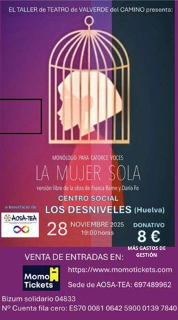 Cartel del evento solidario.
