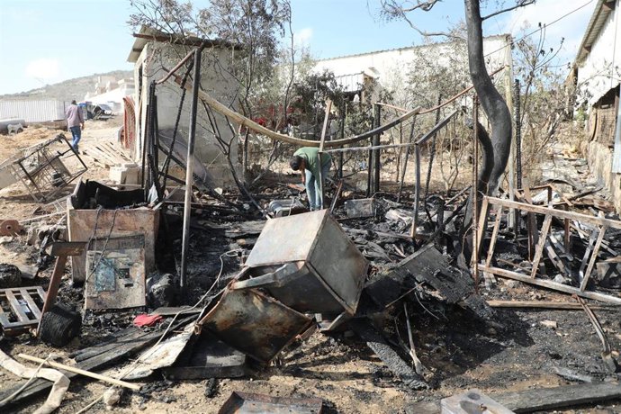 Ataque de colonos israelíes en Nablús (Cisjordania)