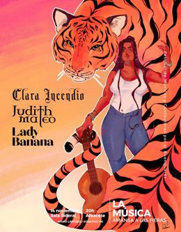 Cartel del Festival La Música Amansa las Fieras.