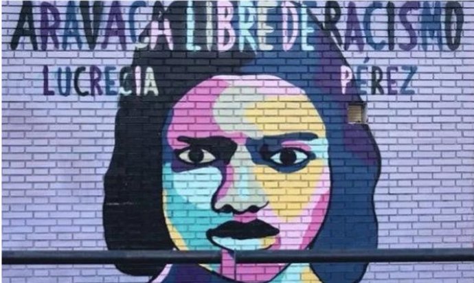 Archivo - Mural dedicado a Lucreia Pérez