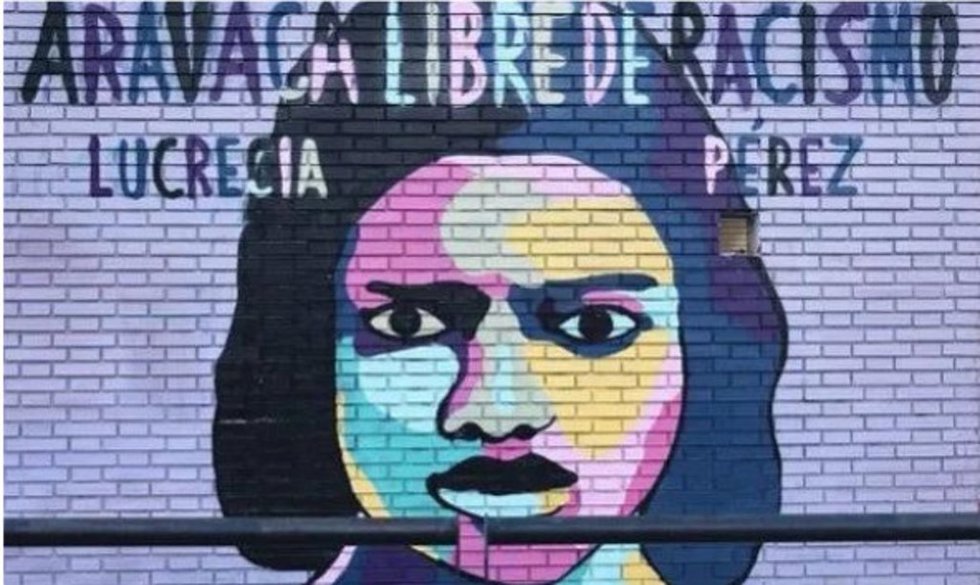 Archivo - Mural dedicado a Lucreia Pérez