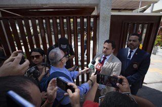 Arica, 13 de nov de 2025. Funcionario de la corte de apelaciones de Arica, apuñala a administrador de la Corte dejándolo en riesgo vital, el atacante fue abatido por gendarmes y carabineros dentro de la corte de apelaciones. En la foto el fiscal regional