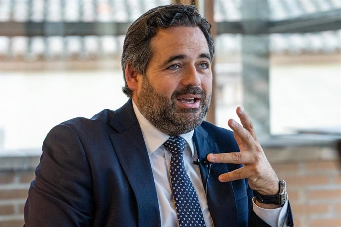 El presidente del PP de Castilla-La Mancha, Paco Núñez, en entrevista con Europa Press