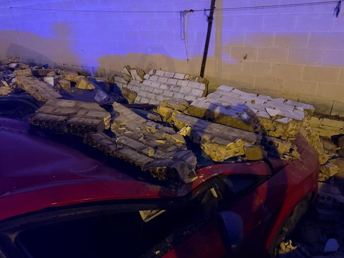 Daños provocados por el temporal de lluvia y viento en Cartaya (Huelva))