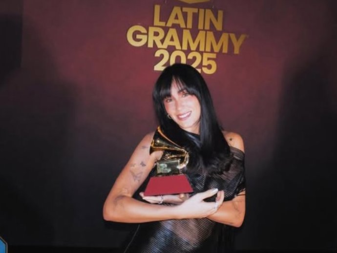 Aitana ha ganado su primer Latin Grammy esta madrugada en Las Vegas