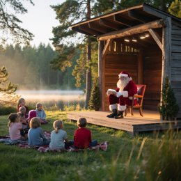 La Casita de Navidad - Finca La Esgaravita - Alcalá de Henares - Img IA PicsArt
