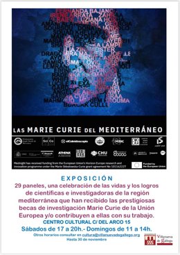 Cartel de la exposición que puede  visitarse hasta el 30 de noviembre de Villanueva de Gállego (Zaragoza).