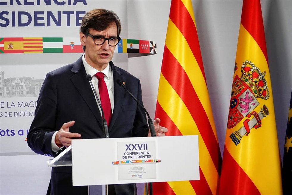 Archivo - El presidente de la Generalitat de Catalunya, Salvador Illa.