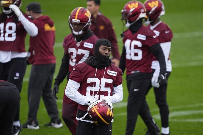 Entrenamiento de los Washington Commanders en Madrid.