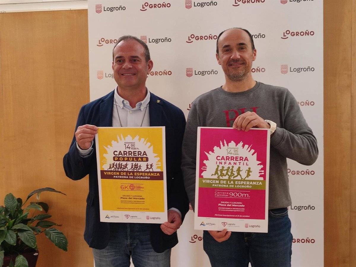 Logroño acogerá el 14 de diciembre la Carrera Virgen de la Esperanza , con un recorrido de 6 kms por el Casco Antiguo