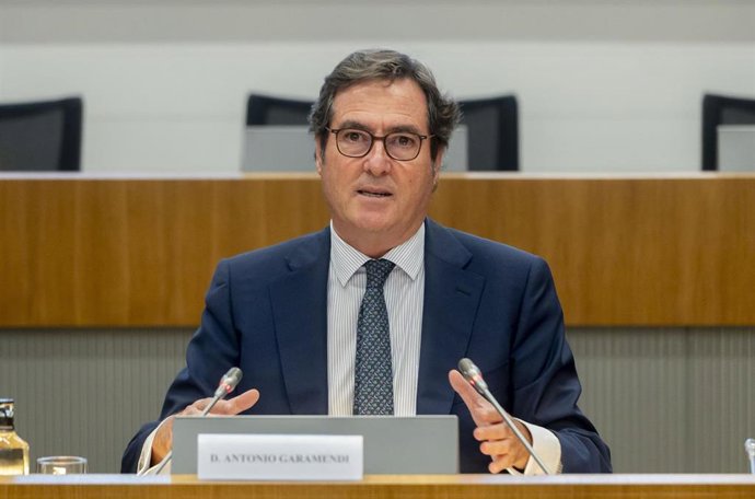 El presidente de CEOE, Antonio Garamendi.