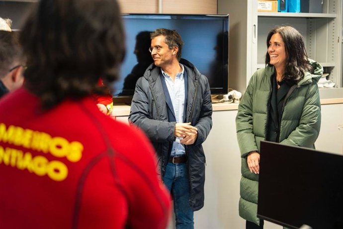 El portavoz del PP de Santiago, Borja Verea, y la secretaria general del PPdeG, Paula Prado