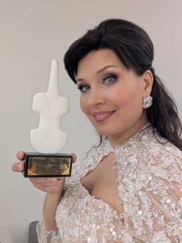 La soprano Marina Rebeka, galardonada en los 'International Opera Awards'.