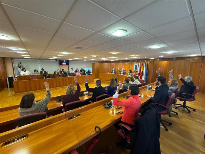 Pleno de aprobación inicial de los presupuestos municipales de Vigo para 2026, a 14 de noviembre de 2025.