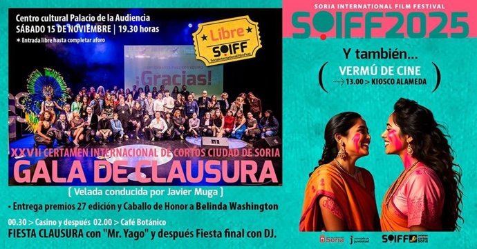 El Festival de Cortos de Soria clausura este sábado su XXVII edición con 38 premios en juego
