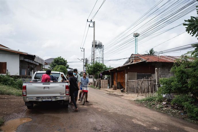 Archivo - Imagen de archivo de desplazamientos por la violencia en la frontera entre Tailandia y Camboya.