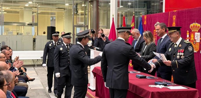 Acto institucional de celebración del patrón de la Policía Local de Cartagena, San Leandro